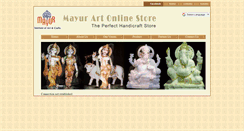 Desktop Screenshot of mayurarts.com